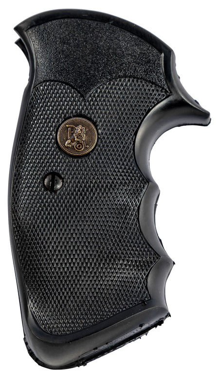 Pachmayr Gripper Pro Checkered Rubber Grip Finger Grooves for S&W K/L Frame Square Butt
