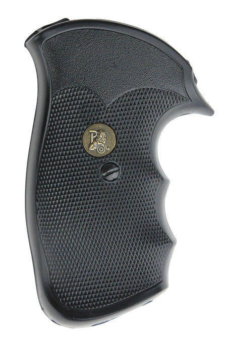 Pachmayr Gripper Checkered Rubber Revolver Grip with Finger Grooves for S&W N Frame