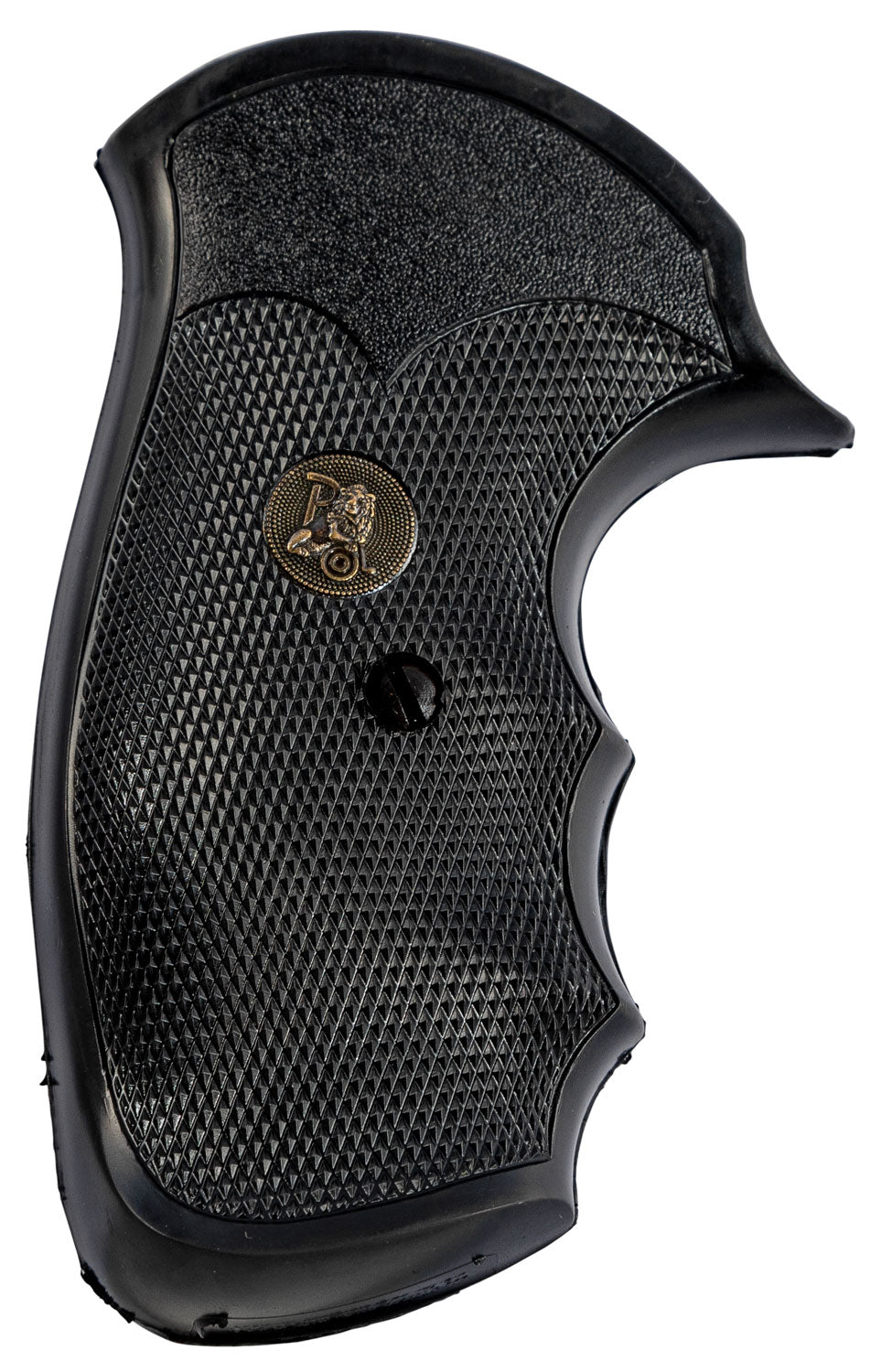 Pachmayr Gripper Checkered Rubber Grip with Finger Grooves S&W J Frame Round Butt