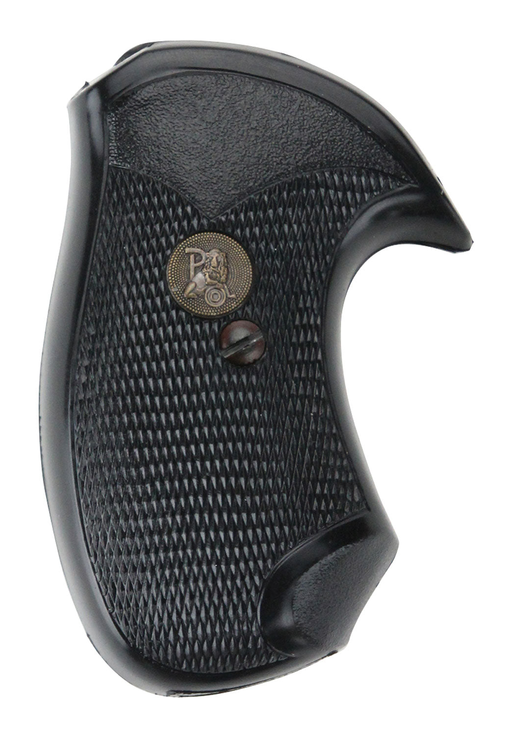 Pachmayr Compact Checkered Rubber Grip with Finger Grooves for Small Rossi Revolvers