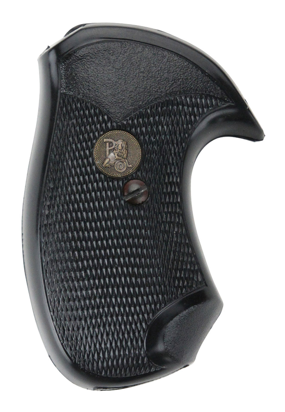 Pachmayr Compact Checkered Rubber Grip with Finger Grooves for Small Rossi Revolvers