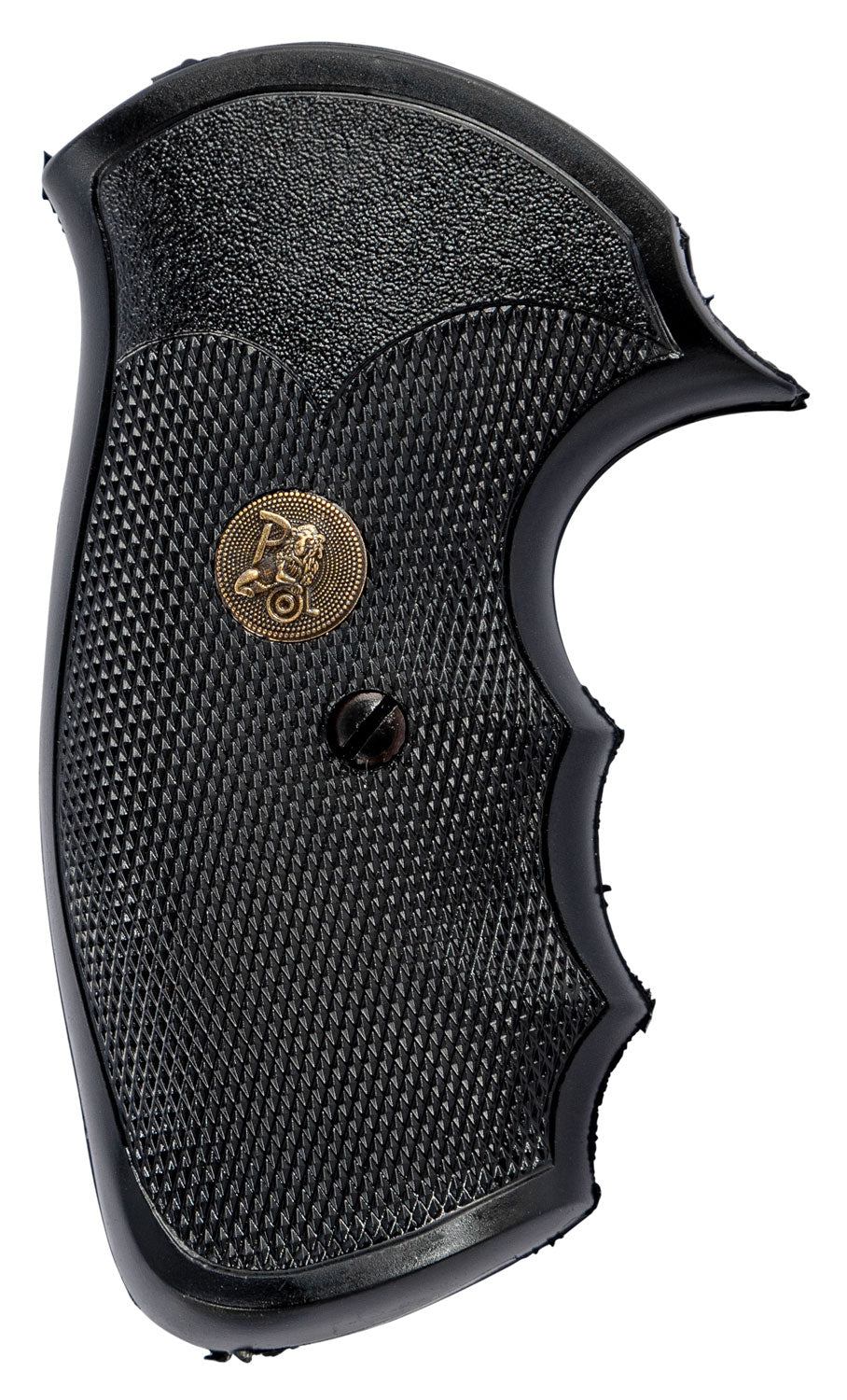 Pachmayr Gripper Checkered Rubber Grip with Finger Grooves S&W J Frame Square Butt