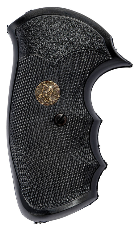 Pachmayr Gripper Checkered Rubber Grip with Finger Grooves S&W J Frame Square Butt