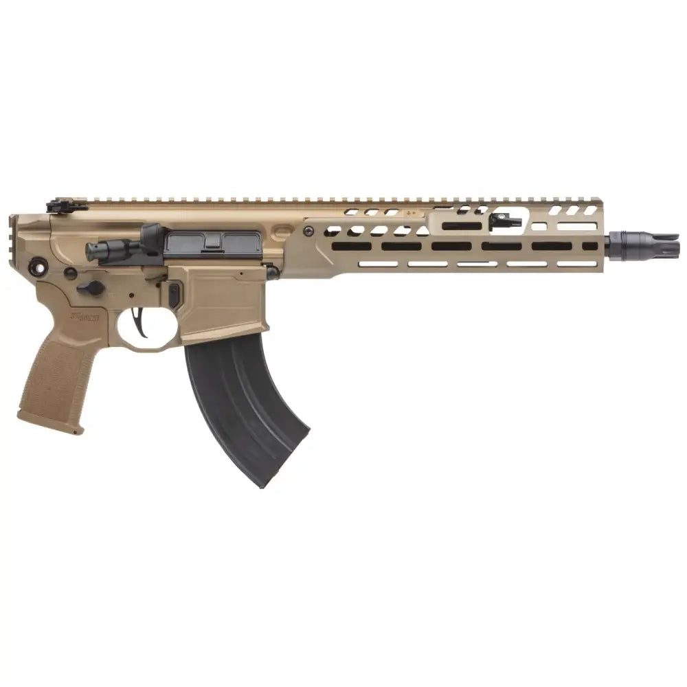 Sig Sauer MCX Spear LT 7.62x39 FDE Pistol, 11.5" Barrel, 10" Handguard, Flat Trigger