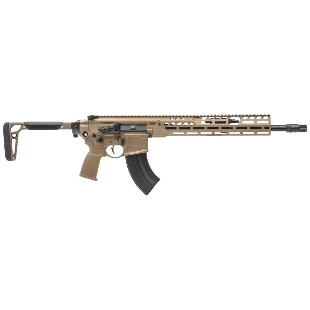 Sig Sauer MCX Spear LT Rifle, 7.62x39 FDE, 16" Barrel, 13" Handguard, Folding Stock