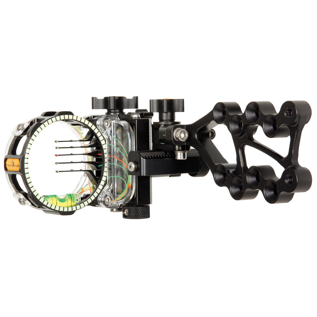 Trophy Ridge React Pro Five Pin Archery Sight .019 Left Hand Black