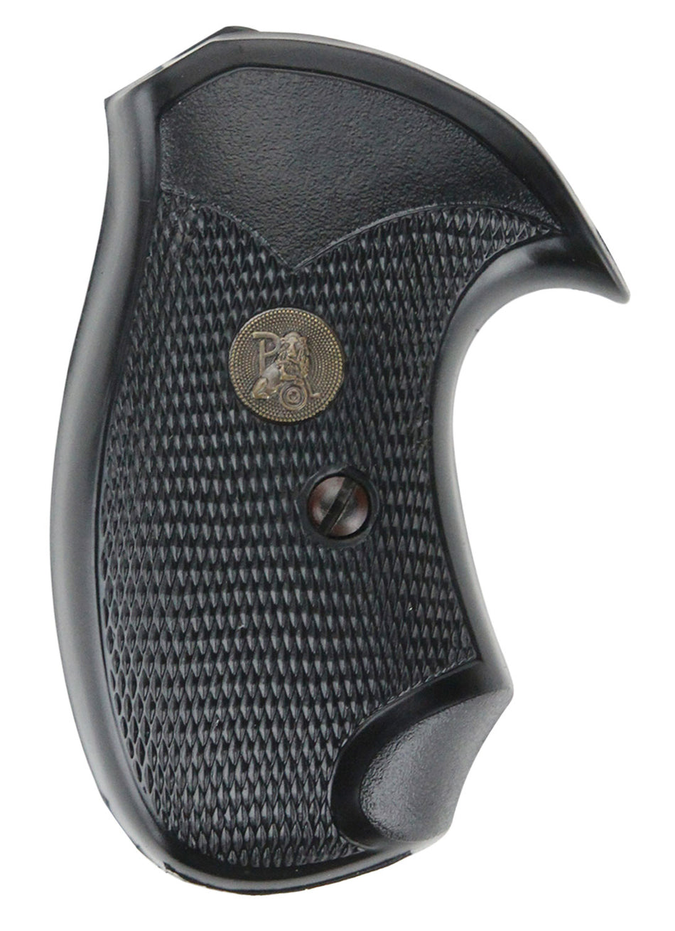 Pachmayr Compact Checkered Rubber Grip for Smith & Wesson J Frame Square Butt