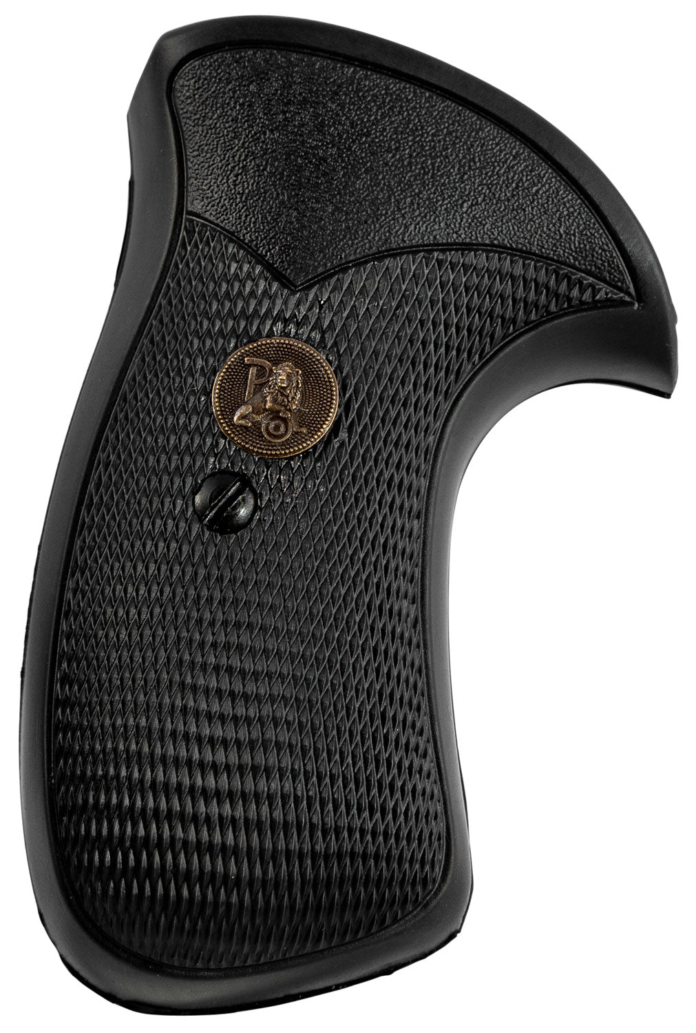 Pachmayr Compact Checkered Rubber Grip for Smith & Wesson K/L Frame Round Butt