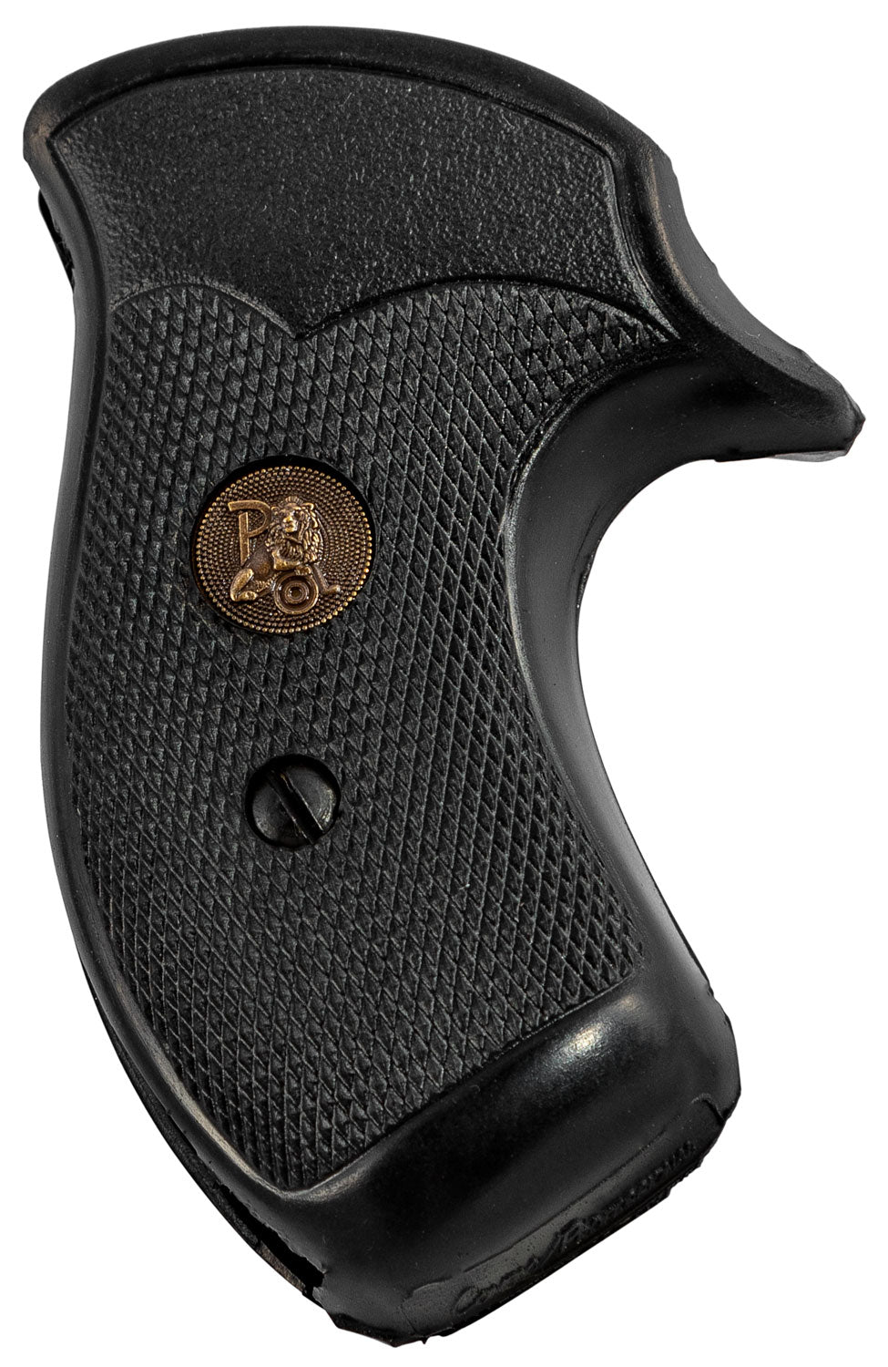Pachmayr Compact Checkered Rubber Grip for Smith & Wesson J Frame Round Butt