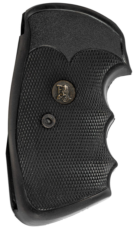 Pachmayr Gripper Professional Grip 02529 Checkered Rubber Finger Groove Design – Colt Python / Trooper