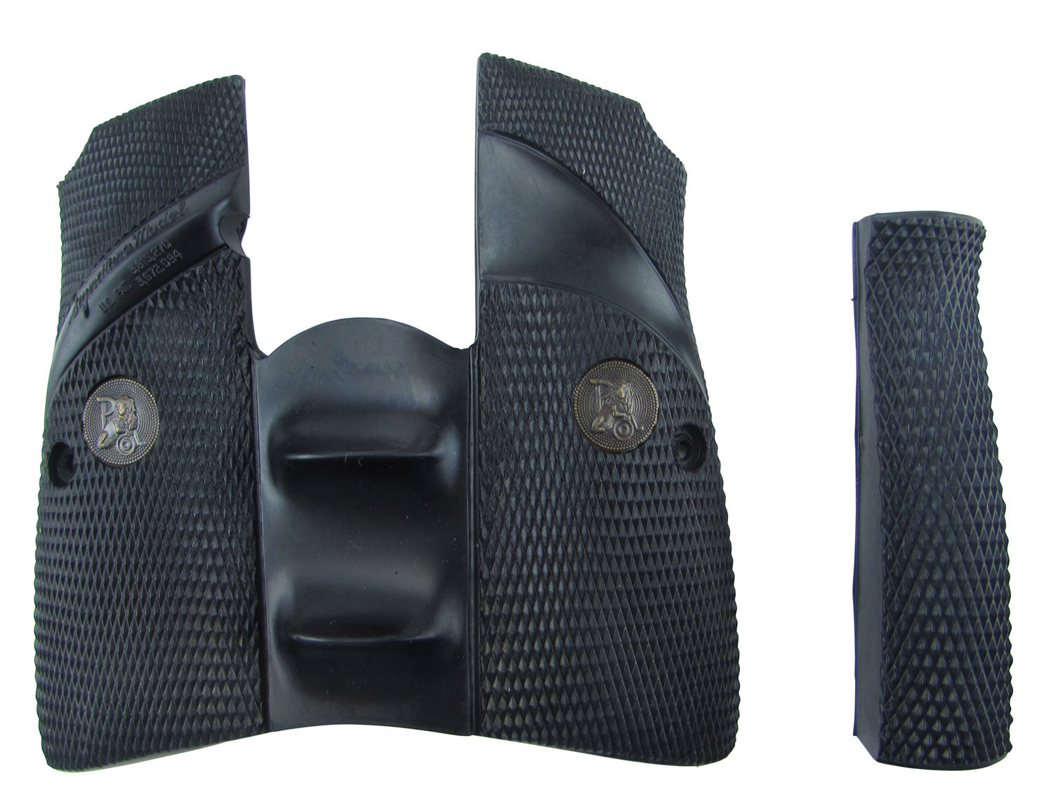 Pachmayr Signature Grip 03952 Full Wrap-Around Checkered Rubber with Finger Grooves – Browning Hi-Power