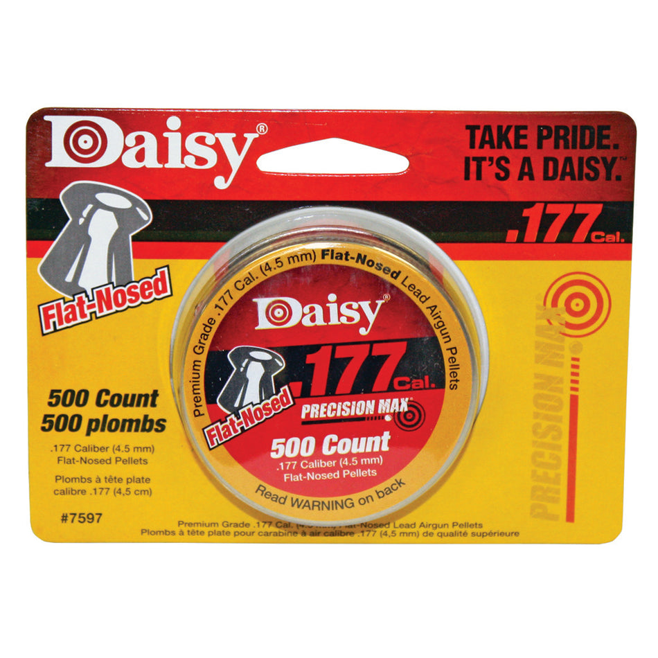 Daisy .177 Caliber Flat Pellets 500 Count Flip-Top Box