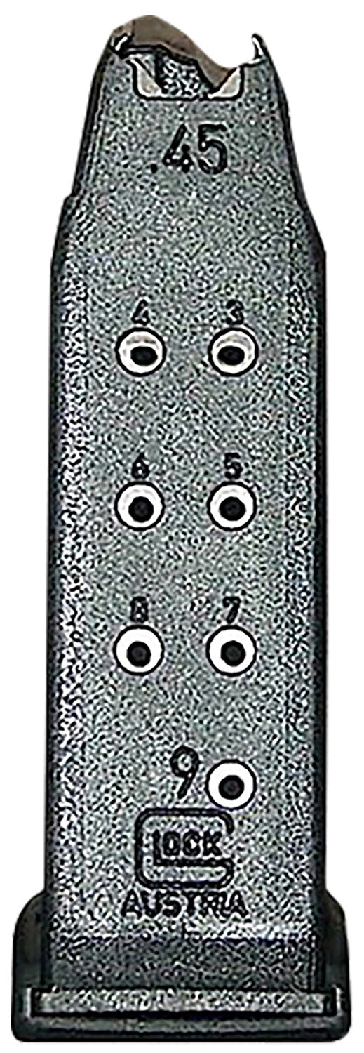 Glock MF30009 Glock 30 45 ACP 9 Round Black Polymer Magazine