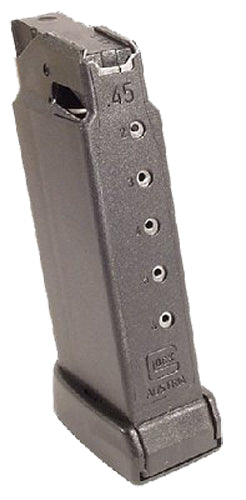 Glock G36 .45 ACP 6rd Black Polymer Handgun Magazine