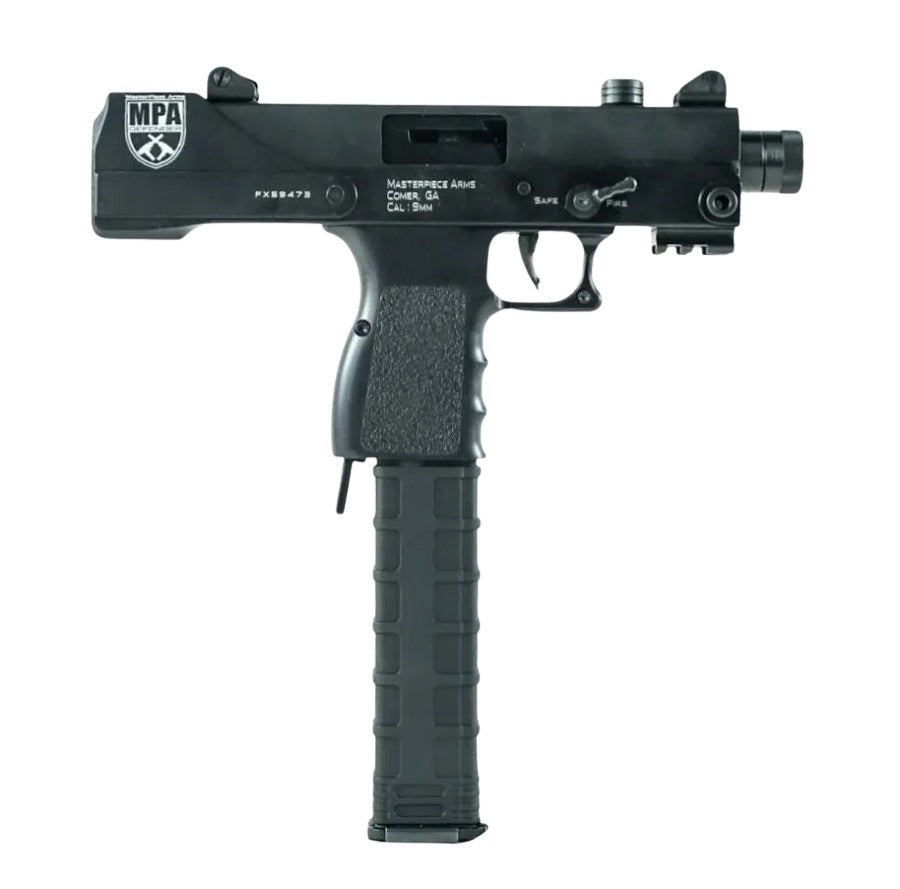 MasterPiece Arms 30T Defender Top-Cocking 9mm Luger 5.5" 30+1 Pistol, Black Cerakote