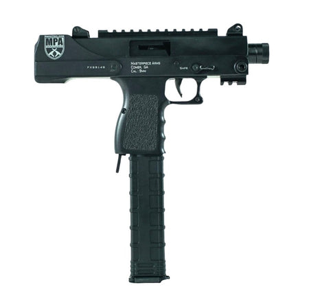 MasterPiece Arms 30SST Defender Side-Cocking 9mm Luger 6" 30+1 Pistol, Black Parkerized