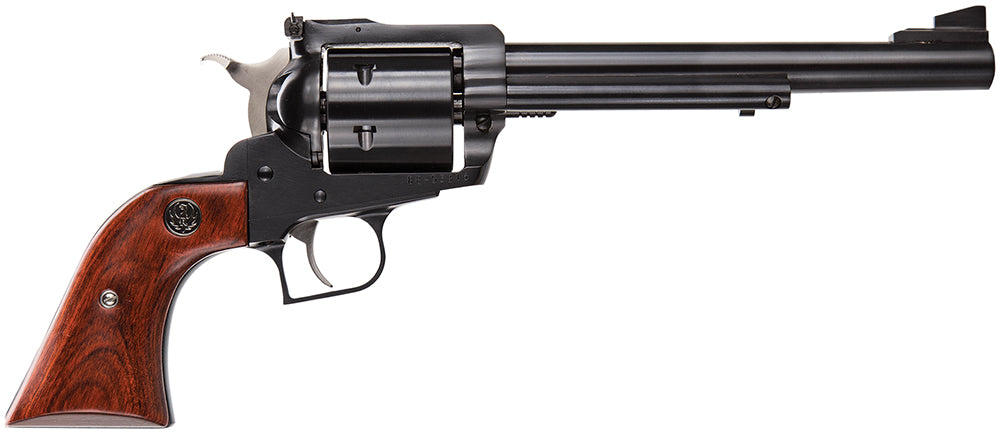 Ruger 0802 Super Blackhawk Large Frame 44 Rem Mag/44 Special 6rd 7.50" Blued Alloy Steel Barrel, Cylinder & Frame, Hardwood Grip, Transfer Bar Safety, Exposed Hammer