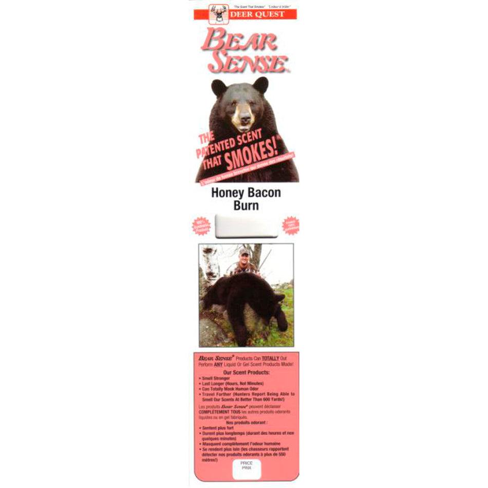 Deer Quest Bear Sense 6 pk. Honey Bacon Burn Scent
