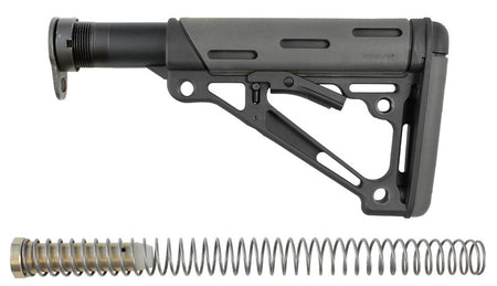 Hogue AR-15 M-16 Collapsible Buttstock Assembly, Includes MilSpec Buffer Tube, Grey