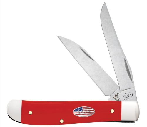 Case American Workman Mini Trapper Red Synthetic Handle Knife