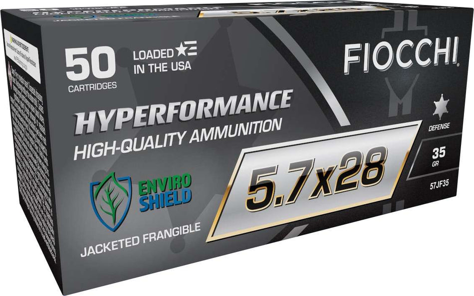 Fiocchi 5.7x28mm FN 57JF35 Hyperformance Jacketed Frangible 35 Grain
