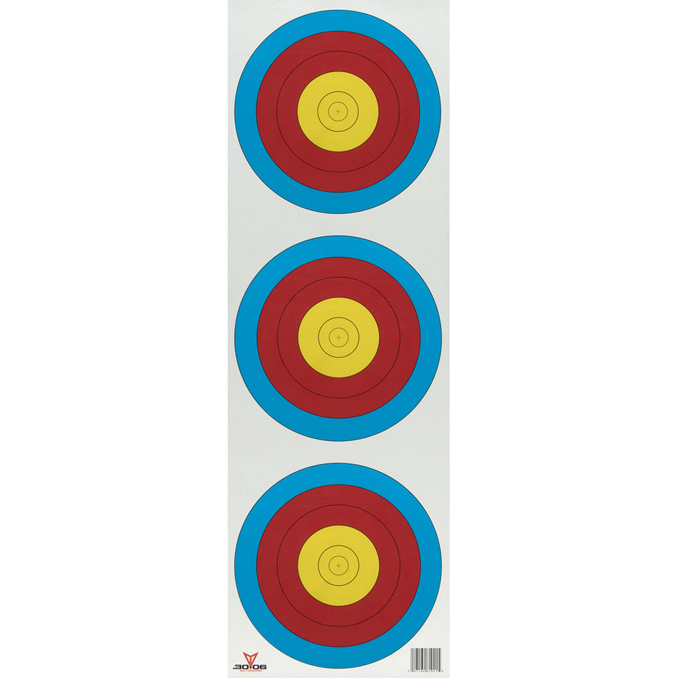 30-06 Vertical 3 Spot Paper Targets 100 pk.