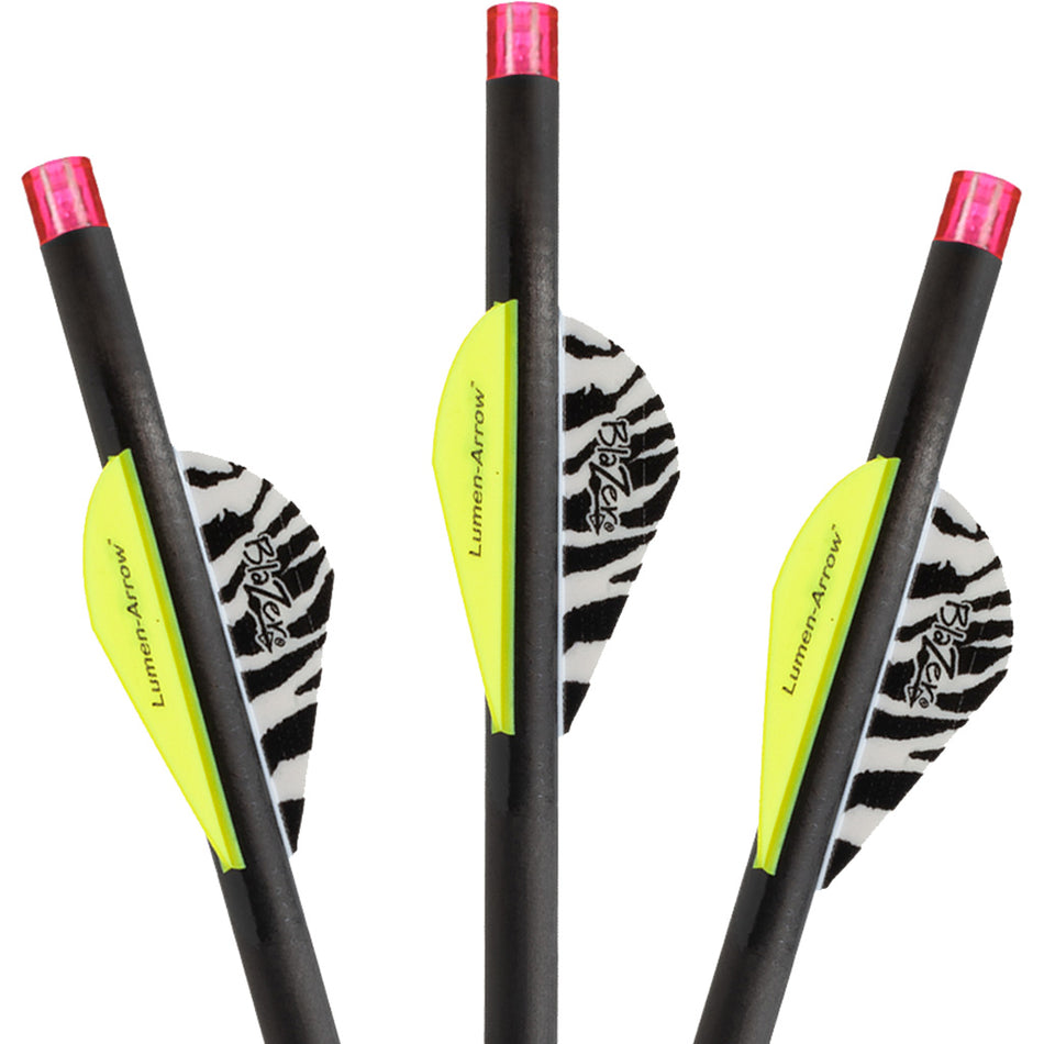 Lumenok 20 in. Pink Flat Carbon Crossbow Bolts 3 pk.