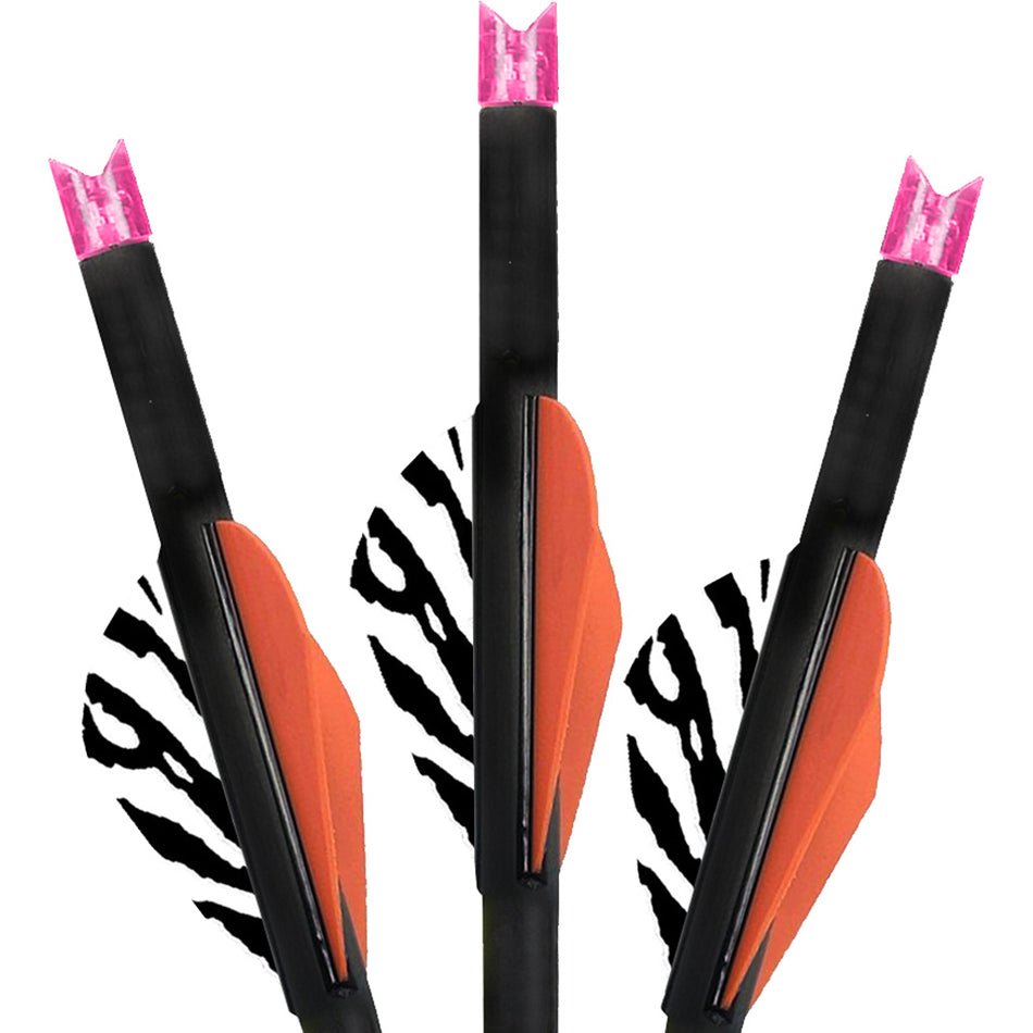 Lumenok 22 in. Pink Moon Carbon Crossbow Bolts 3 pk.