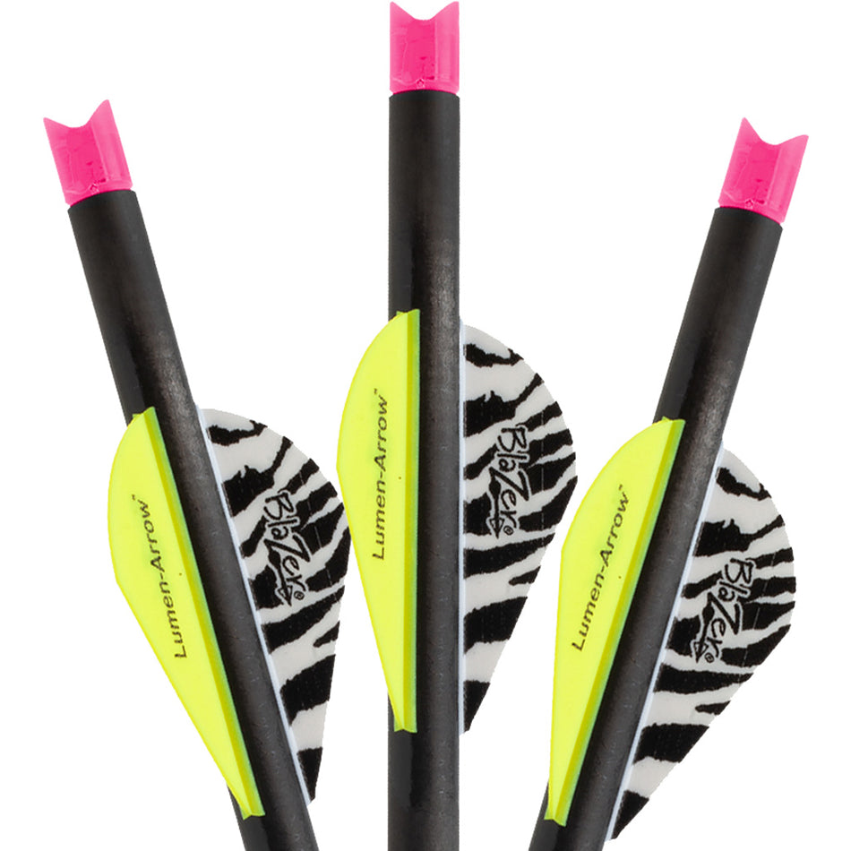 Lumenok 20 in. Pink Capture Carbon Crossbow Bolts 3 pk.