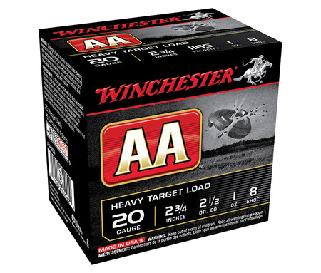 Winchester 20 Gauge Shotgun Shells  #8 1 oz 2.75 in