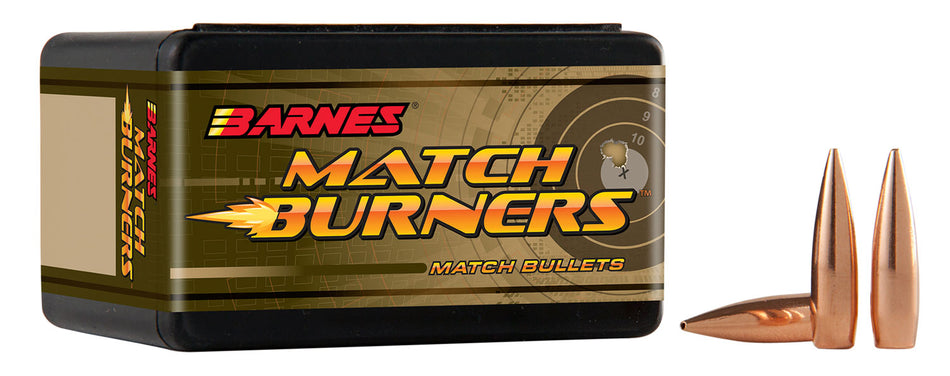 Barnes Match Burners 22Cal 69 Grain Boat Tail Match Bullets Box of 100