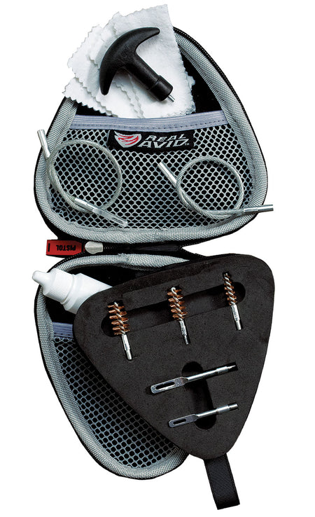 Real Avid AVGCK310P Gun Boss Pistol Cleaning Kit Multi-Caliber Black Nylon Travel Case