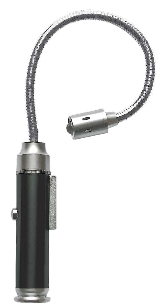 Real Avid Magnetic Bore Light 15,000 mcd LED Flex Neck Aluminum Black w/Silver