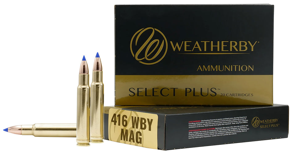 Weatherby .416 Wthby Mag B416350TTSX Select Plus Barnes Tipped TSX Lead Free 350 Grain
