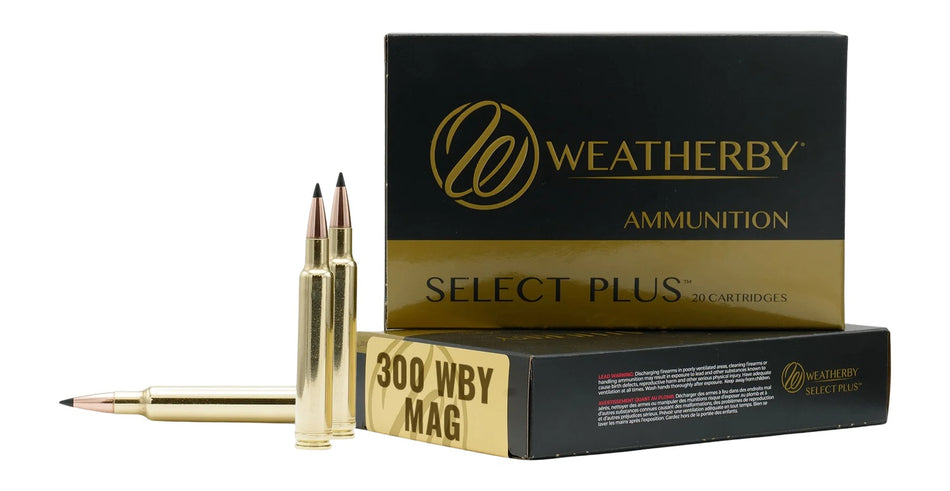 Weatherby .300 Weatherby Mag Rifle Ammo Select Plus Hammer Custom CSHP 195 grain 