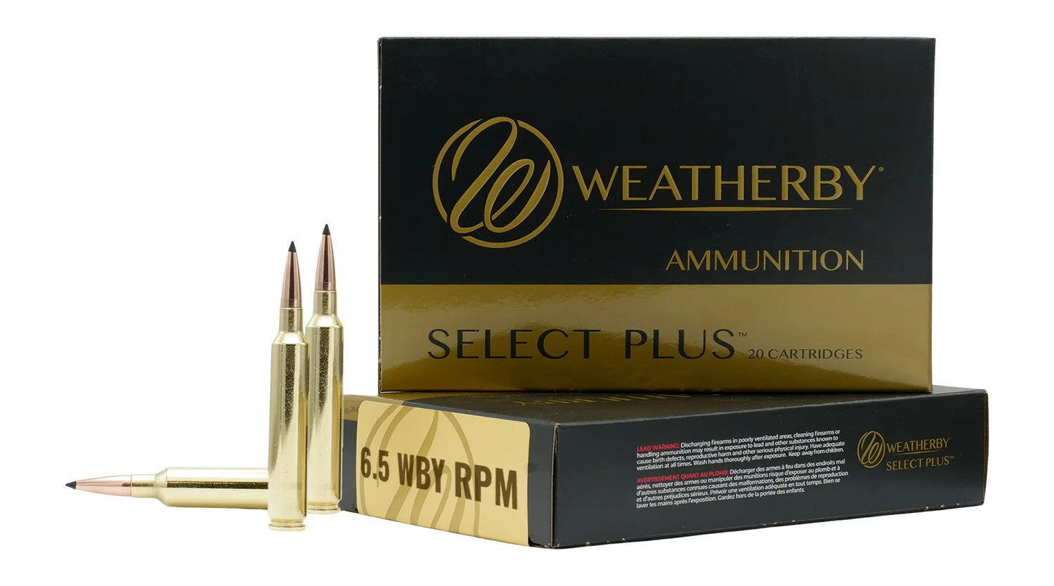 Weatherby 6.5 Weatherby RPM Rifle Ammo  Jacketed Hollow Point JHP 156 grain 