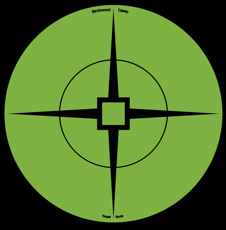 Birchwood Casey Target Spots 6" Green Crosshair Self-Adhesive Paper Targets 10 Pack