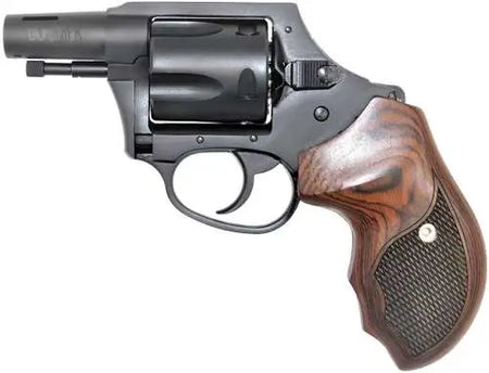Charter Arms Boomer .44 Special Revolver, Black Passivate Finish, Wood Grip