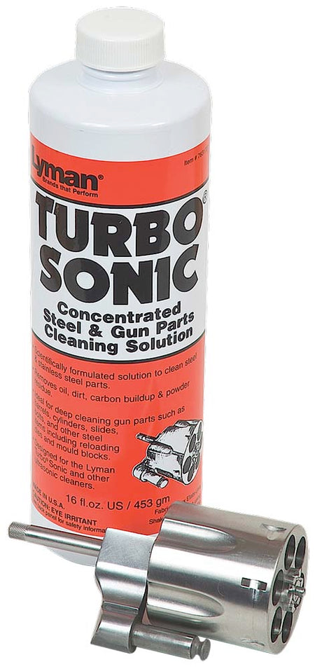 Lyman 7631707 16 oz Turbo Sonic Ultrasonic Gun Parts Cleaner Solution