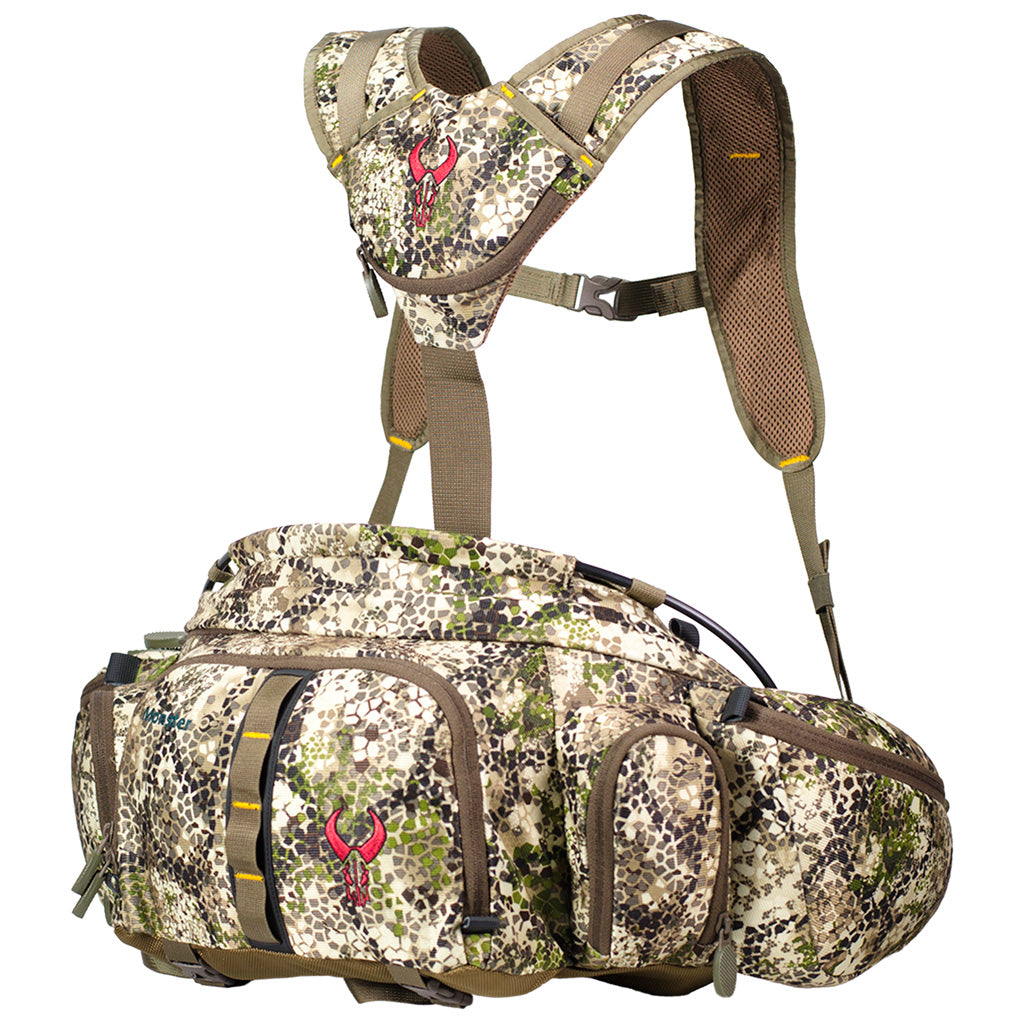 Badlands Monster Fanny Pack Approach Pattern 1100 Cubic Inch 3-Point Shoulder Straps