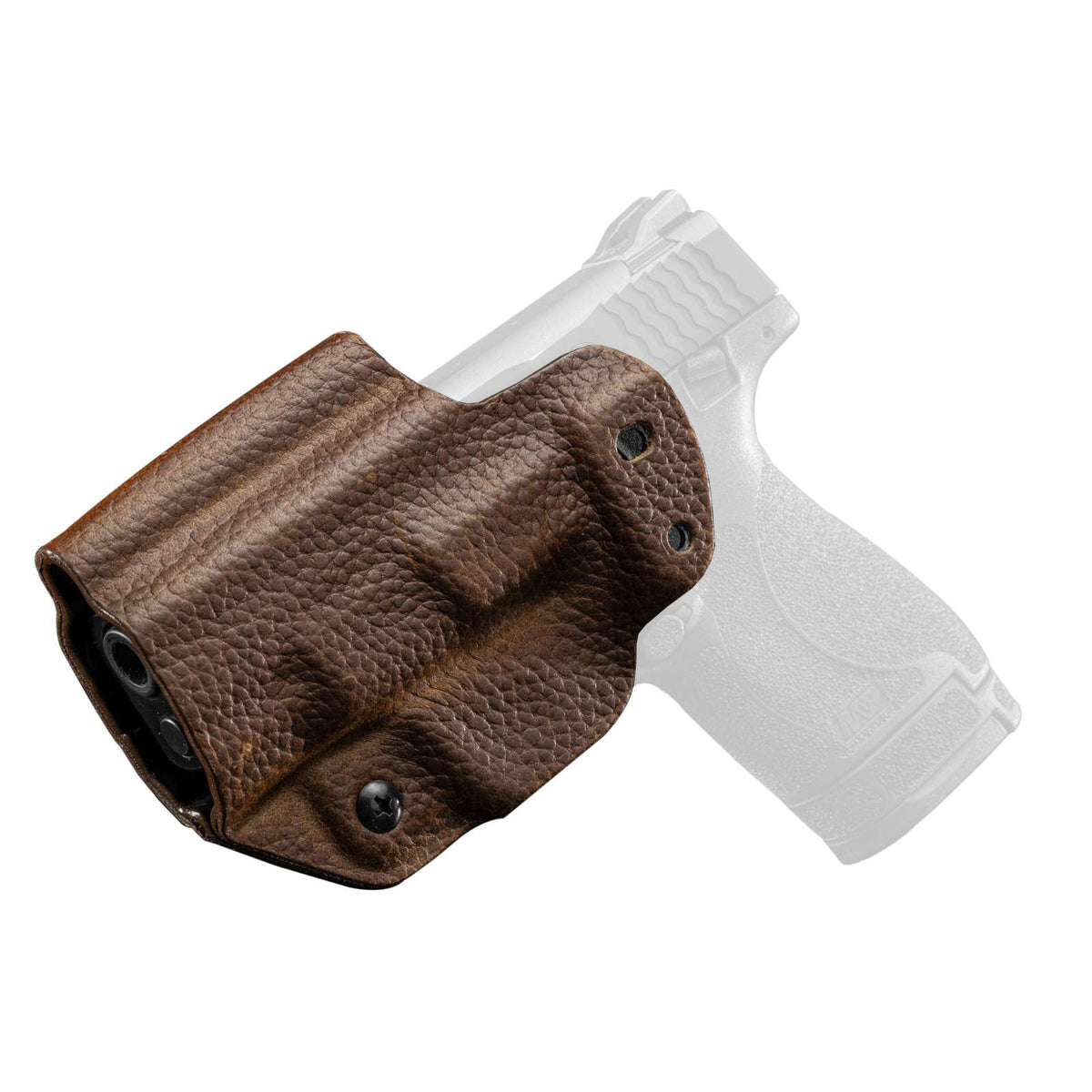 Mission First Tactical Leather Hybrid Inside Waistband Holster M&P Shield 9mm 40 Right Hand Brown