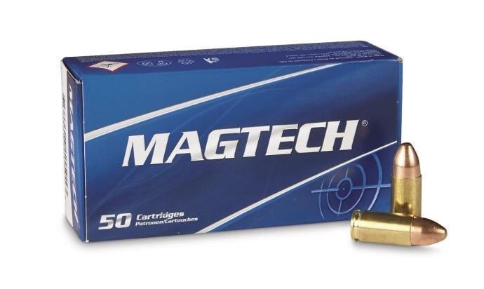 Magtech 9mm Luger/Parabellum 9B Sport Shooting Full Metal Jacket FMJ 124 Grain