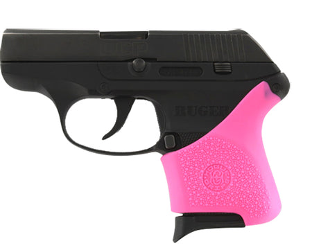 Hogue 18107 HandAll Hybrid Pink Rubber Grip Sleeve – Ruger LCP