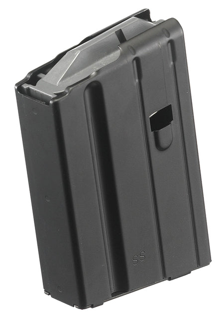 Ruger 90349 SR-556 Magazine 5rd 6.8mm Rem SPC Black Stainless Steel