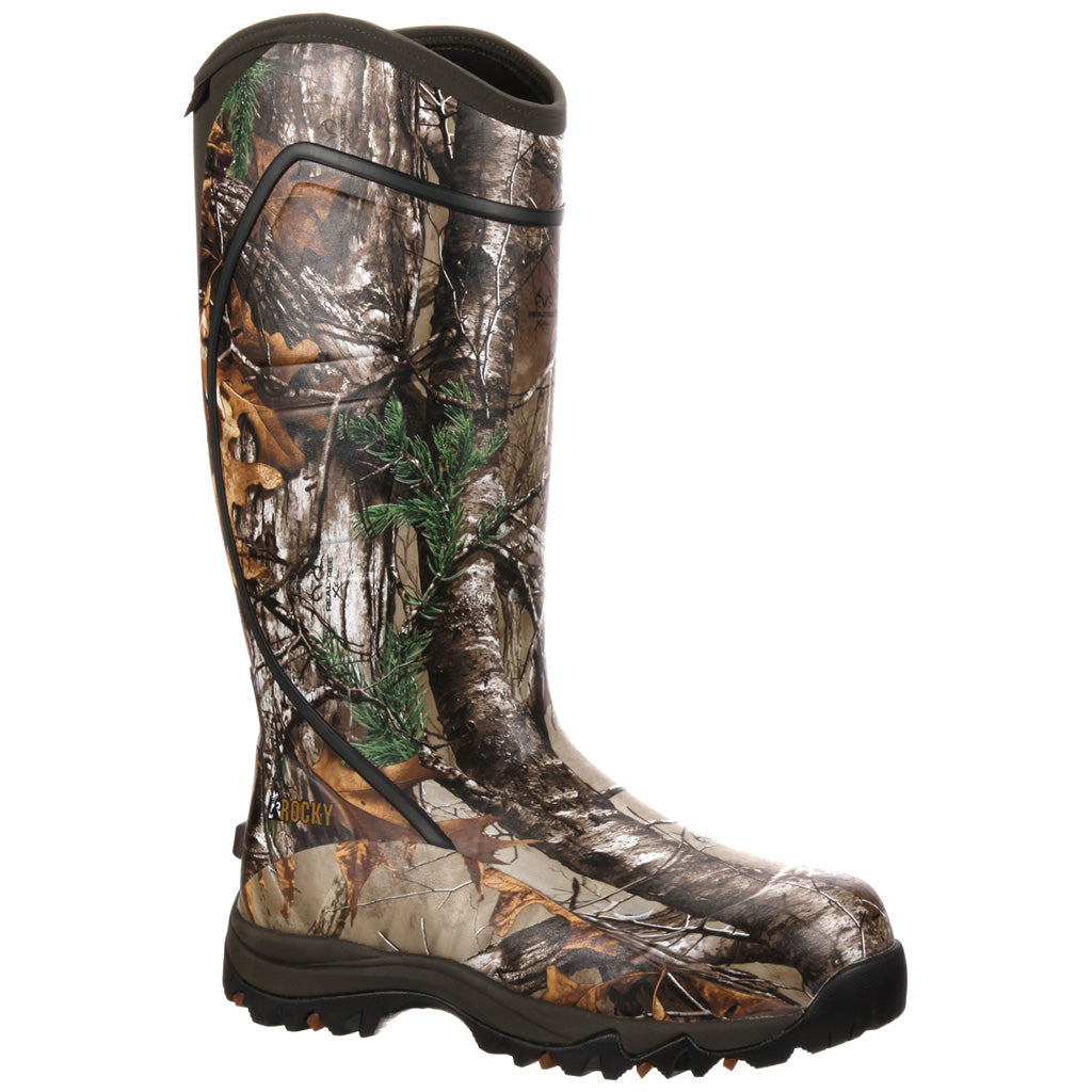 Rocky Core 1600g Insulated Rubber Boot Realtree Xtra Size 9