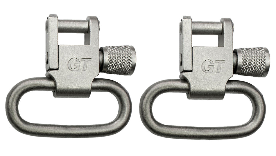 GrovTec GTSW03 1" Satin Nickel Locking Rifle Swivel Steel