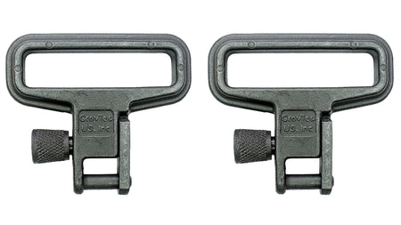 GrovTec GTSW05 1.25" Black Zinc Phosphate Mil-Force Rifle Swivel Set