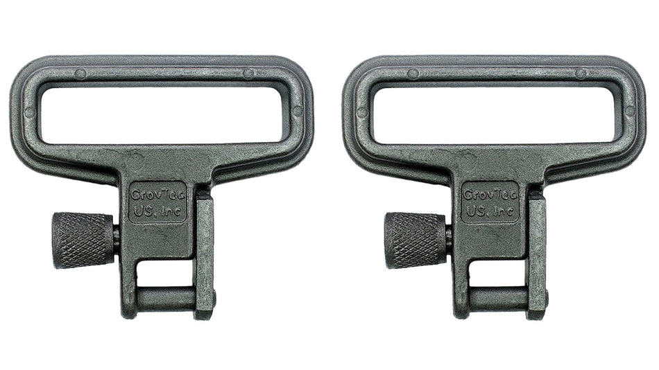 GrovTec GTSW05 1.25" Black Zinc Phosphate Mil-Force Rifle Swivel Set