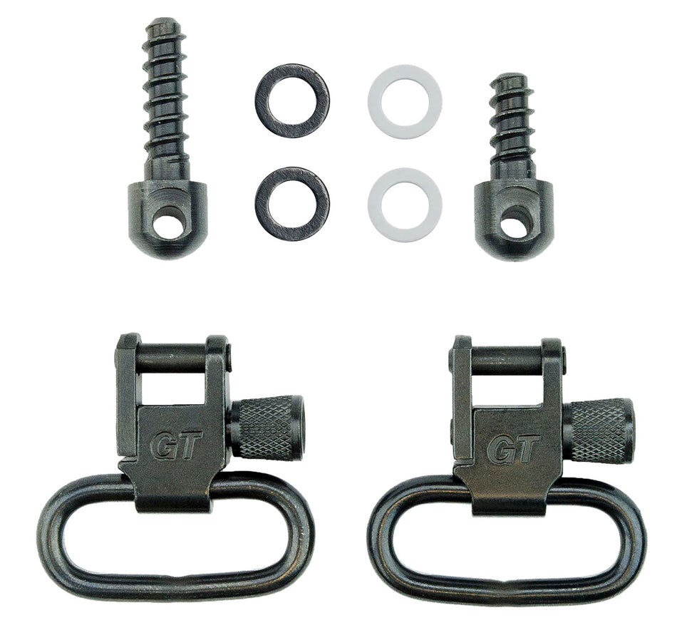 GrovTec US GTSW23 1" Black Oxide Locking Fore End Swivel Set for Rifles