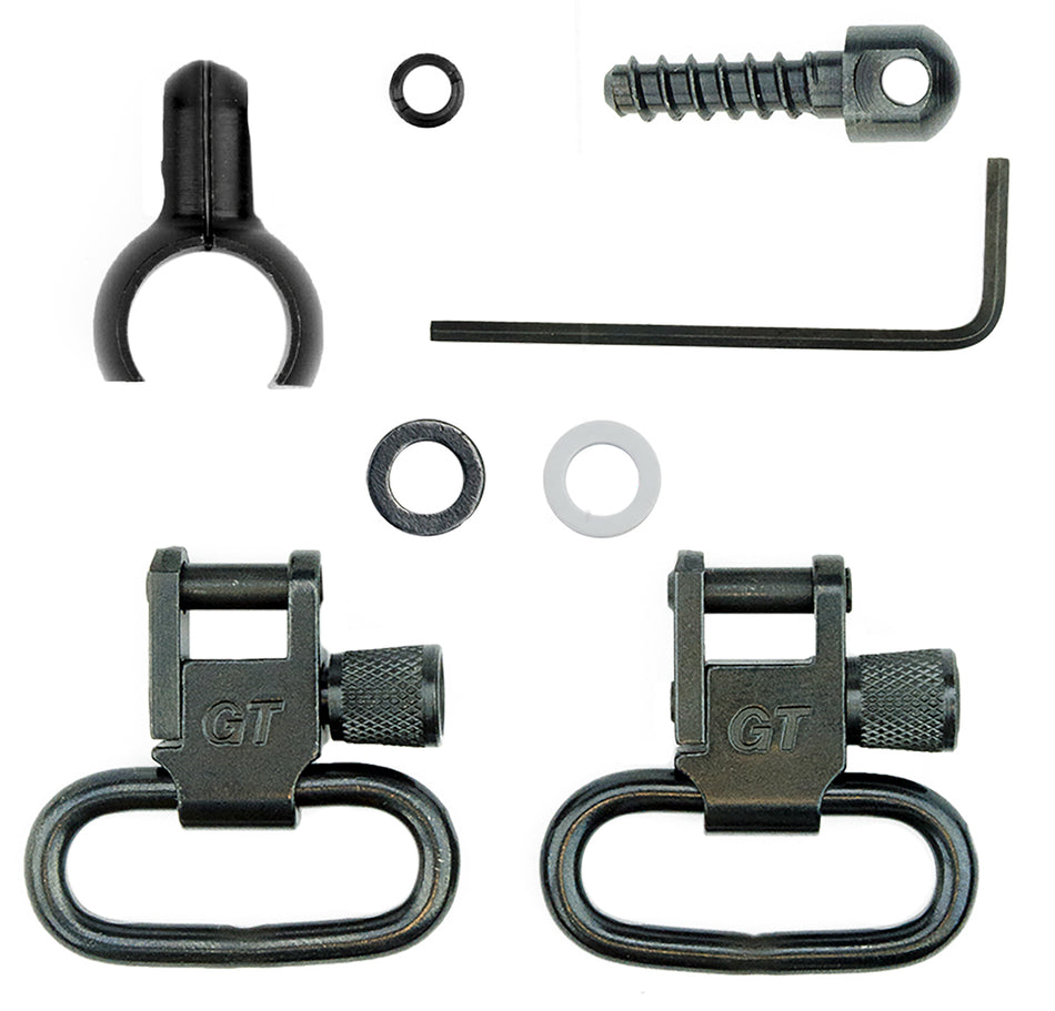 GrovTec US GTSW43 1" Black Steel Swivel Set Rifle Magazine Tube .630"-.675"